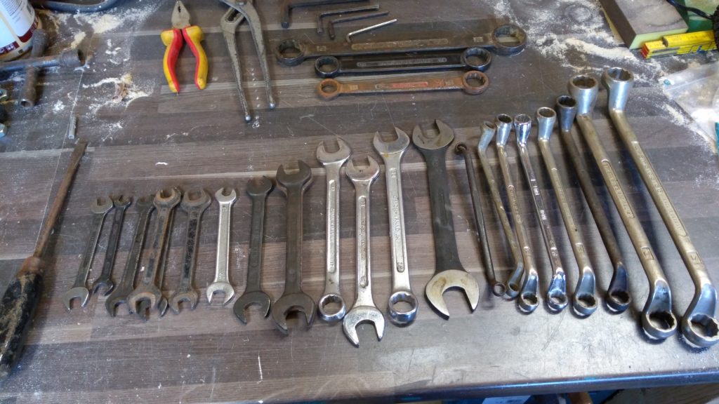 Open-jaw wrenches – just polished